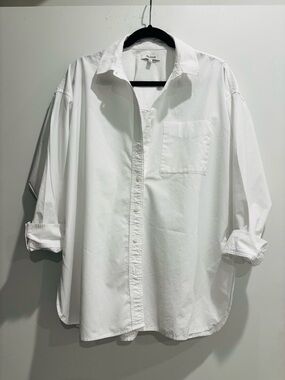 Madewell Oversized White Button-Down Shirt
